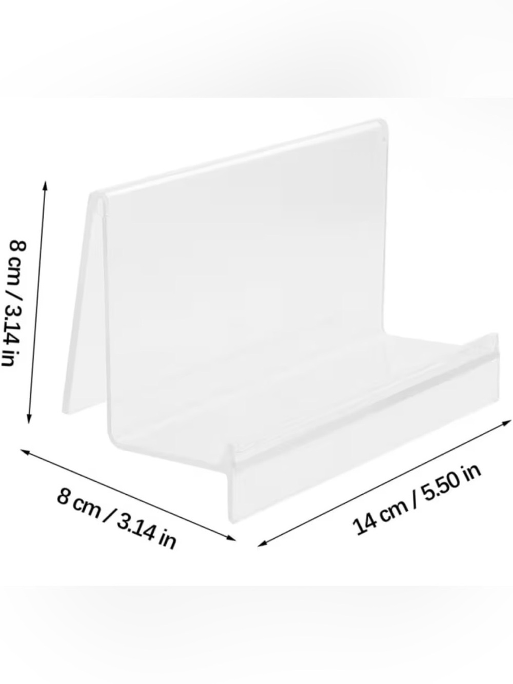 2 Clear Acrylic Phone/wallet Holder - Transparent